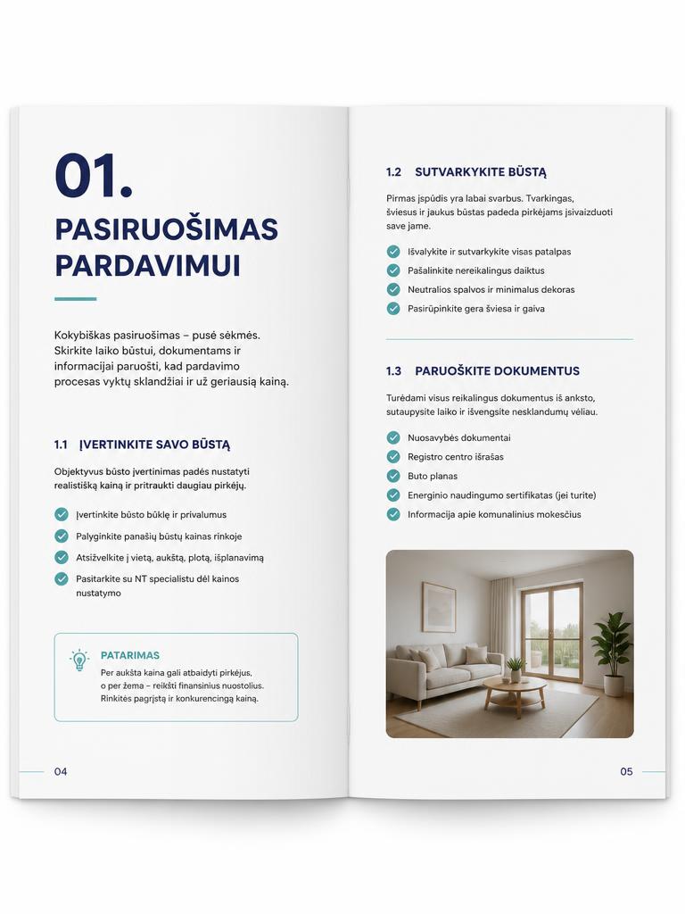 NT Pardavimo Gidas – Pasiruošimas pardavimui